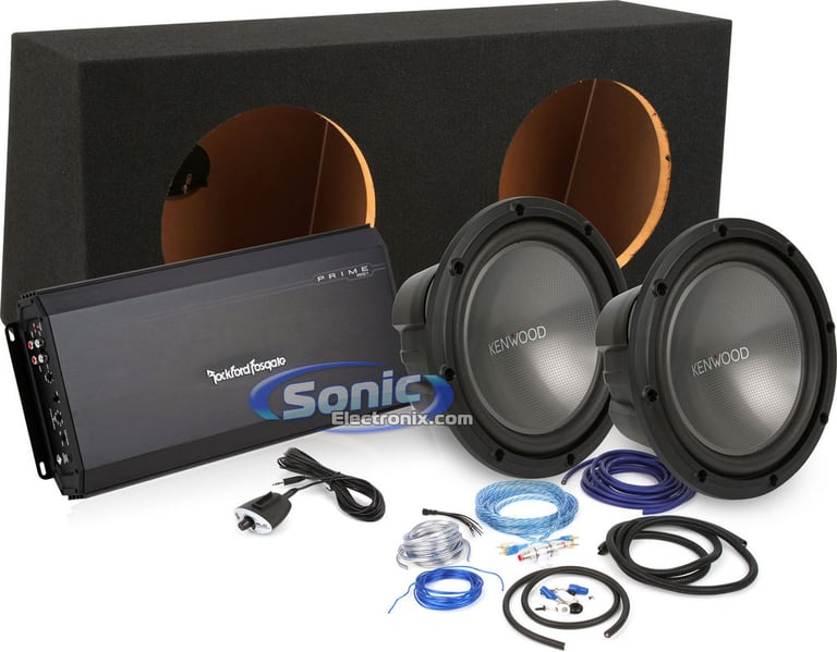 2000W Complete Rockford Fosgate + Kenwood Bass Package Image 1
