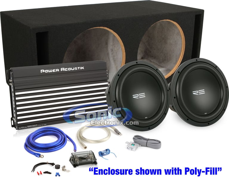 5500W Complete Power Acoustik + RE Audio Bass Package Image 1
