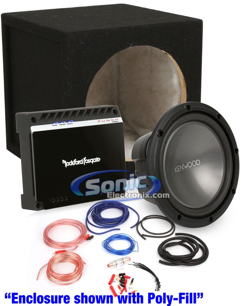 1000W Complete Rockford Fosgate + Kenwood Bass Package Image 1