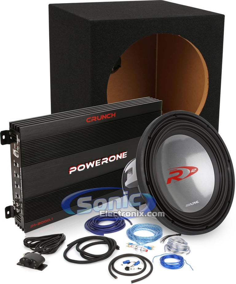 2000W Complete Crunch + Alpine Bass Package Image 1