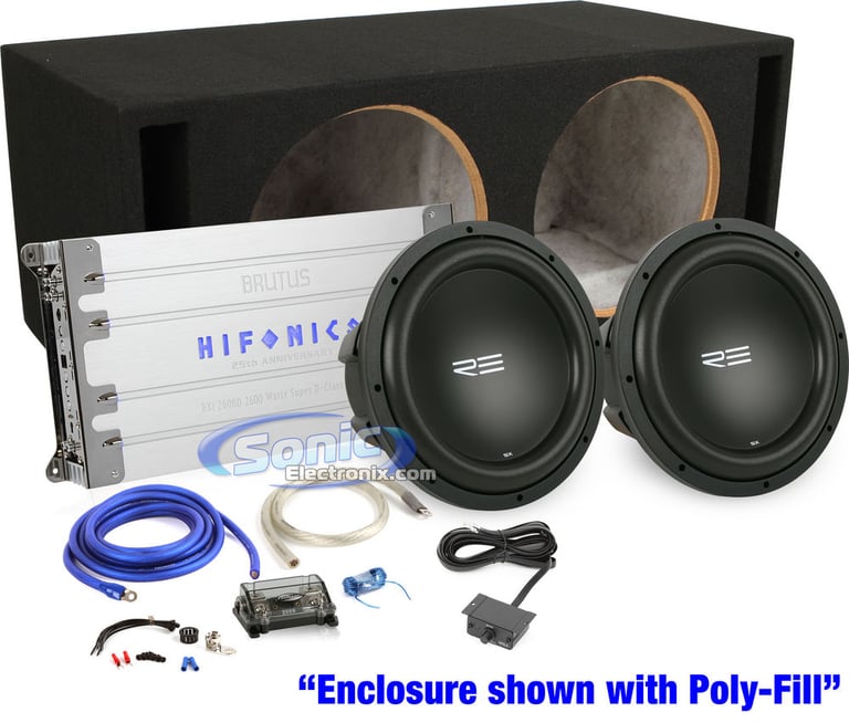 2600W Complete Hifonics + RE Audio Bass Package Image 1