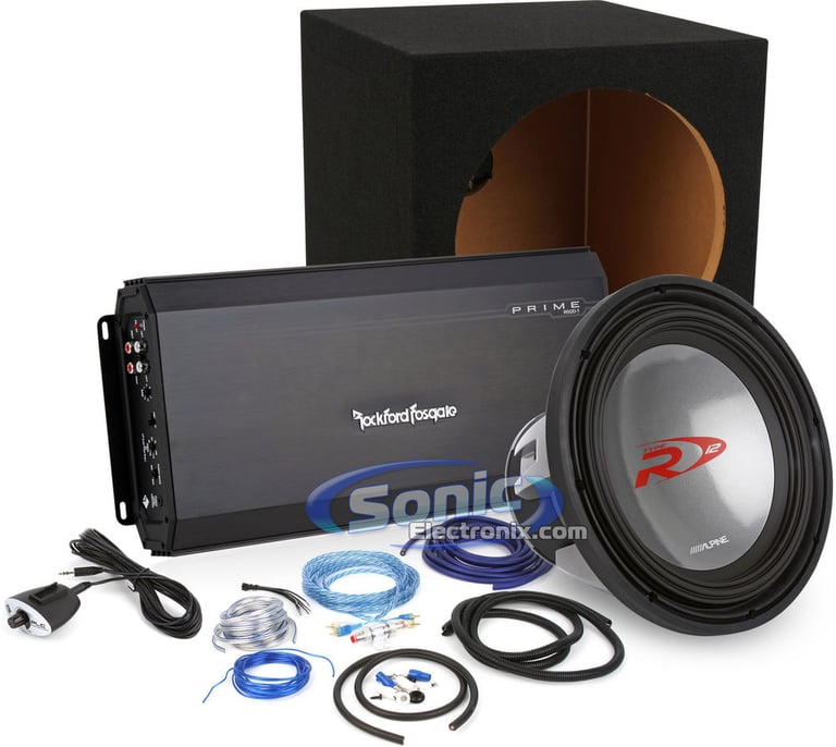 500W Complete Rockford Fosgate + Alpine Bass Package Image 1
