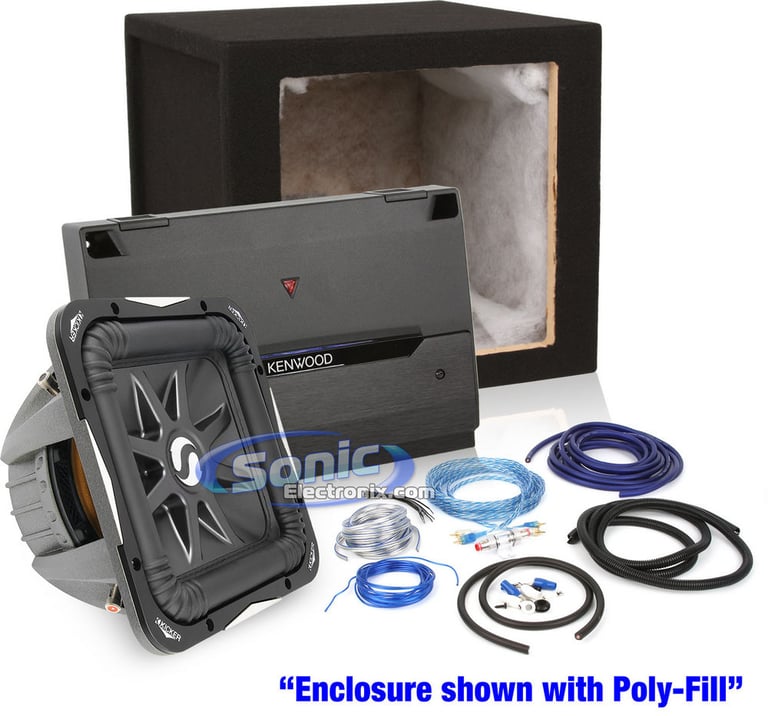 1800W Complete Kenwood + Kicker Bass Package Image 1
