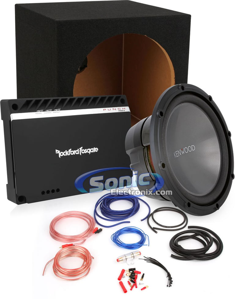 1200W Complete Rockford Fosgate + Kenwood Bass Package Image 1