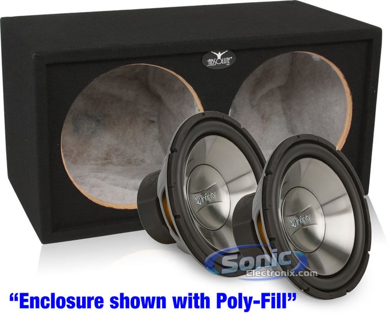 2200W Pair of Infinity Reference 1262W Subwoofers + Sealed Enclosure Bass Package Image 1