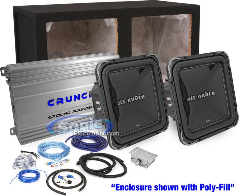 2500W Complete Crunch R/B + MTX Audio Bass Package Image 1