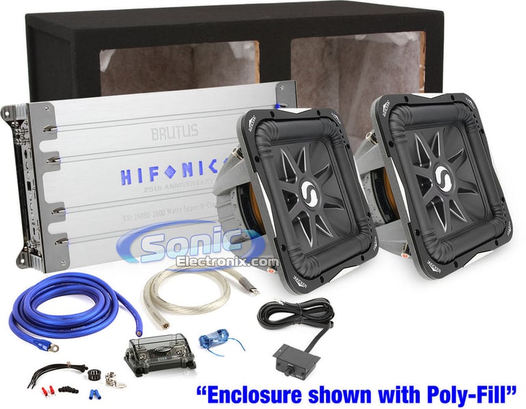 3000W Complete Hifonics + Kicker Bass Package Image 1