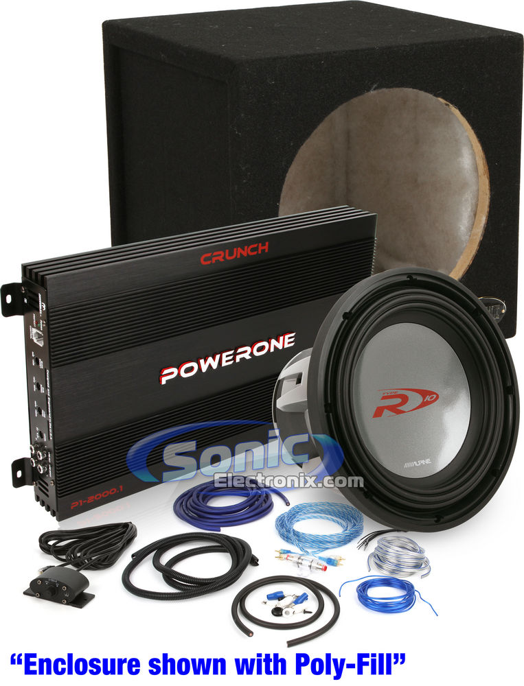 2000W Complete Crunch + 10" Alpine Bass Package Image 1