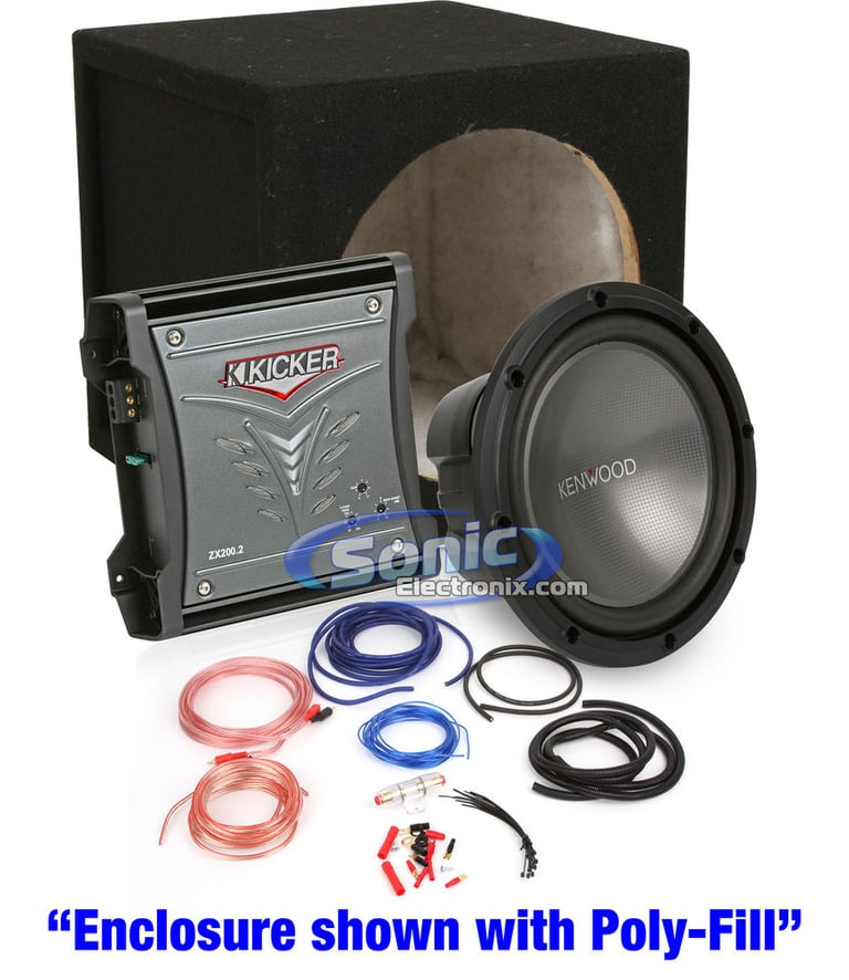 1000W Complete Kicker + Kenwood Bass Package Image 1