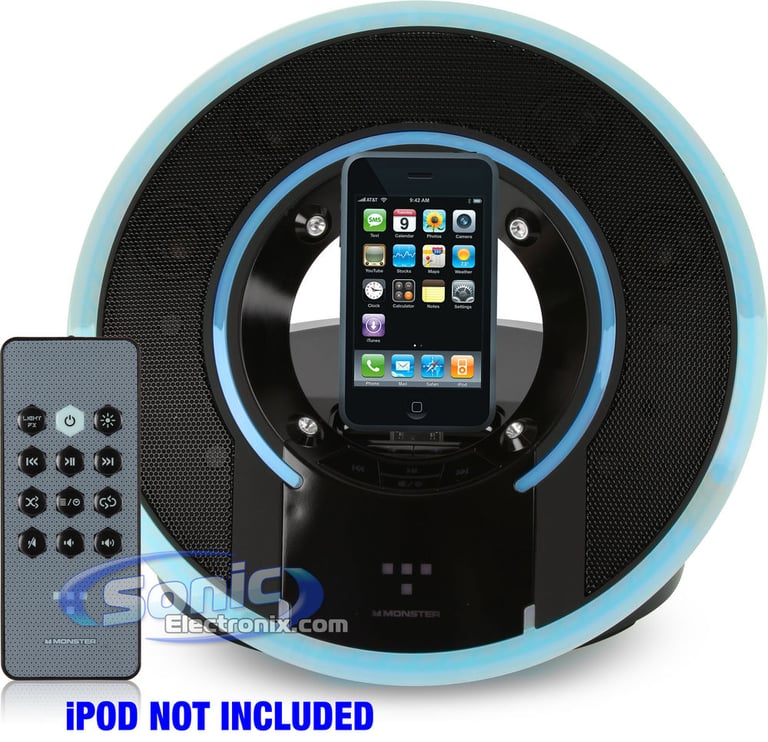Monster TRON Identity Disc iPod Speaker Dock Image 1