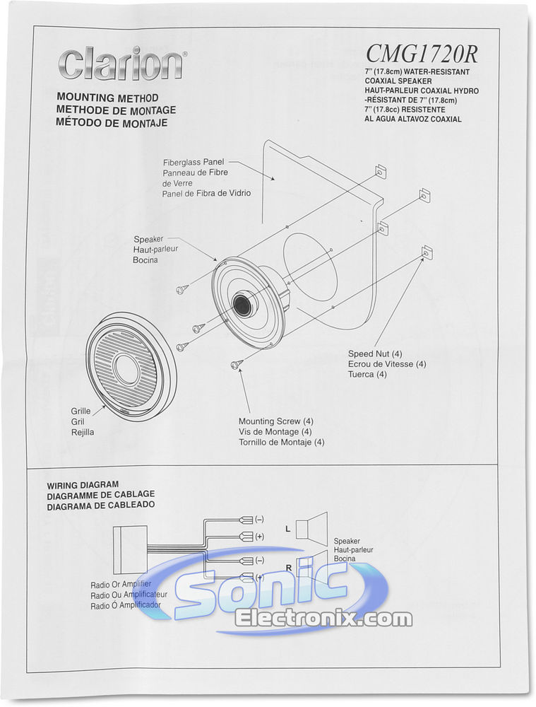Clarion CMG1720R Image 11