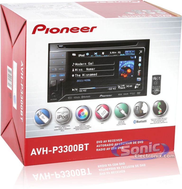 Pioneer AVH-P3300BT R/B Image 10