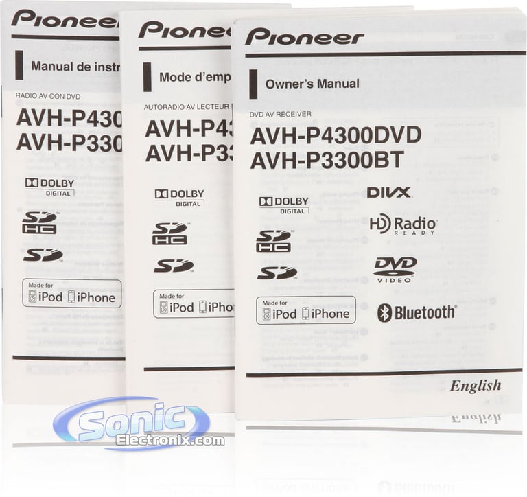 Pioneer AVH-P3300BT Open Box Image 9