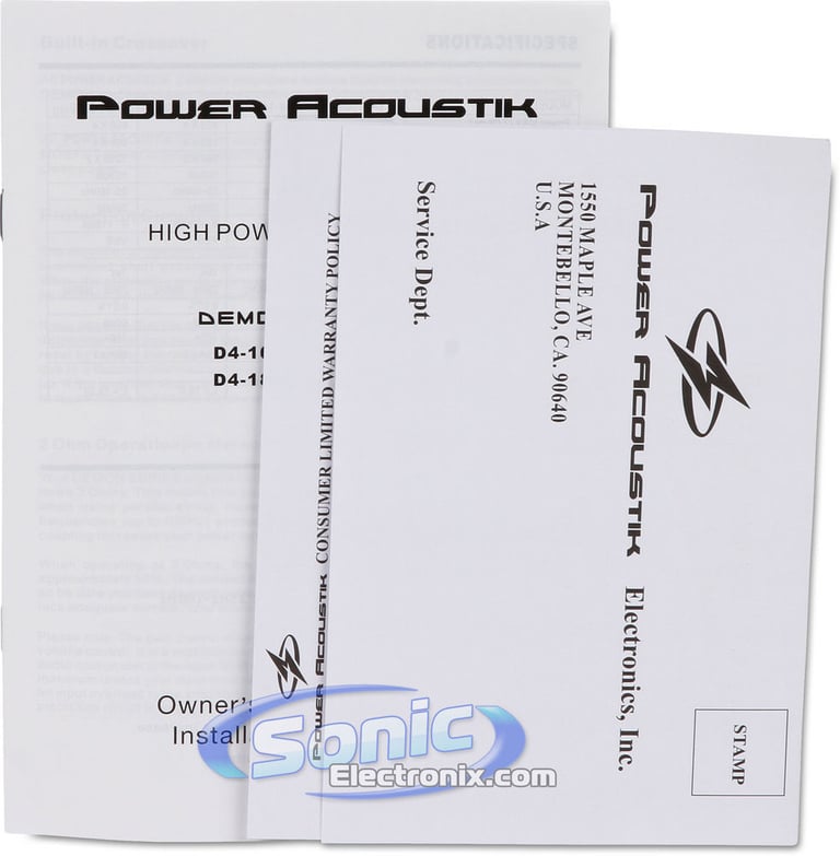 Power Acoustik D4-1800 Image 8