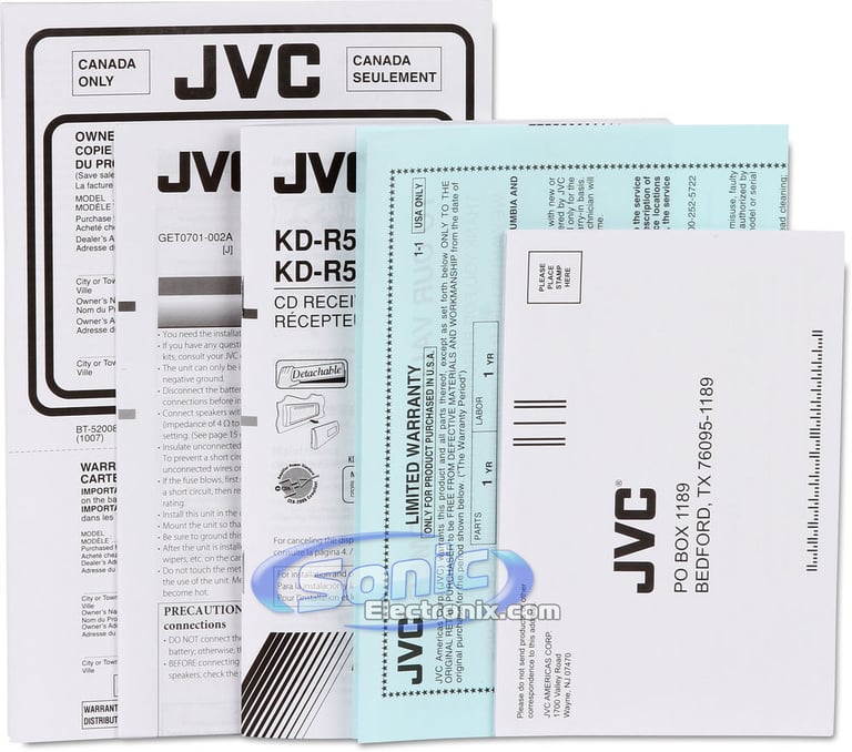 JVC KD-R520 Image 7