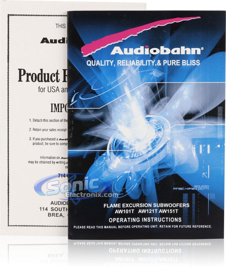 Audiobahn AW121T R/B Image 6