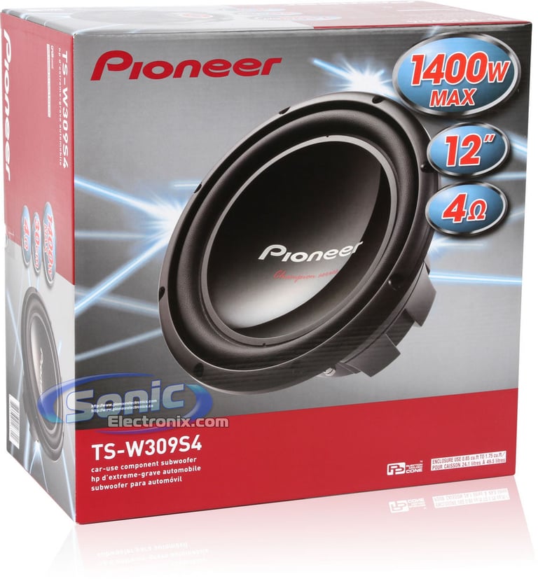 Pioneer TS-W309S4 Open Box Complete Image 8