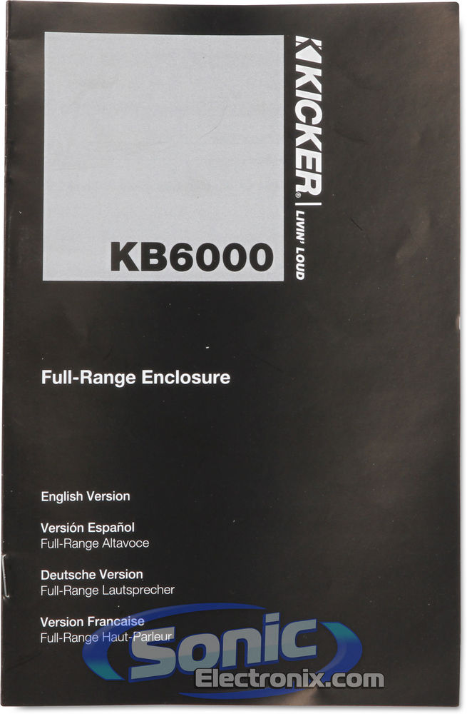 Kicker KB6000 - Black Image 6