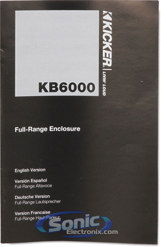 Kicker KB6000 - White Image 6