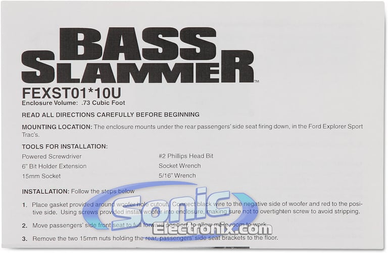MTX Audio Thunderform FEXST01BK10U (Black, Unloaded) Image 7