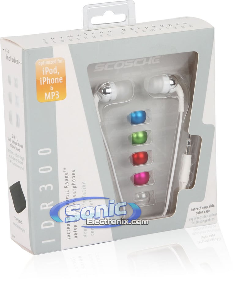 Scosche IDR300 (026IDR300) Chameleon Earphones In-Ear Headphones Image 6