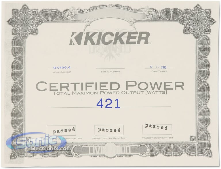 Kicker DX400.4 (11DX400.4) Image 5