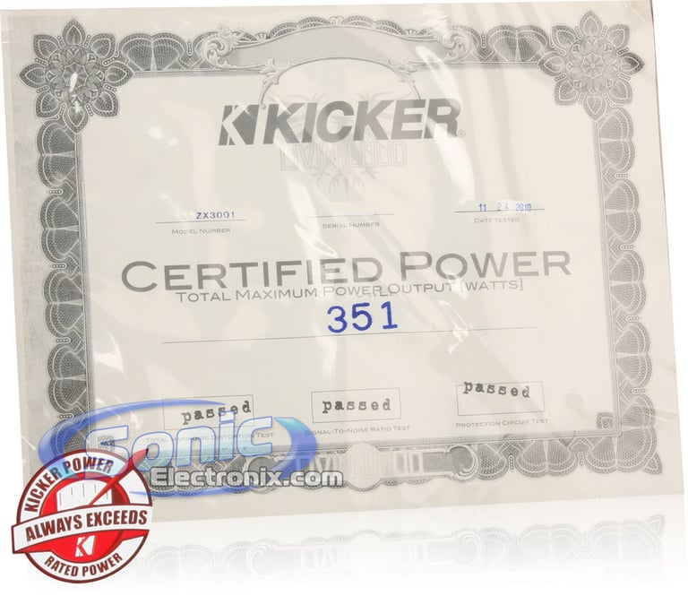 Kicker ZX300.1 (11ZX300.1) Image 4