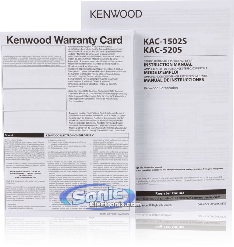 Kenwood KAC-1502S Image 5