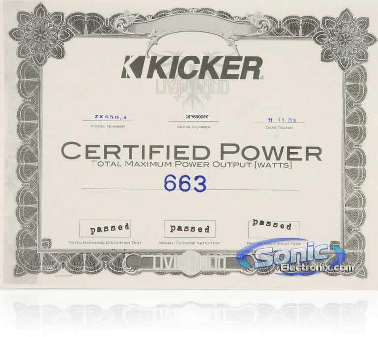 Kicker ZX650.4 (11ZX650.4) Image 6