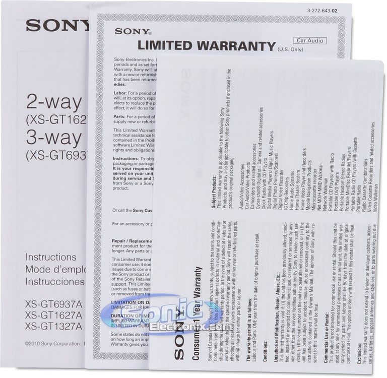 Sony XS-GT1627A Image 11