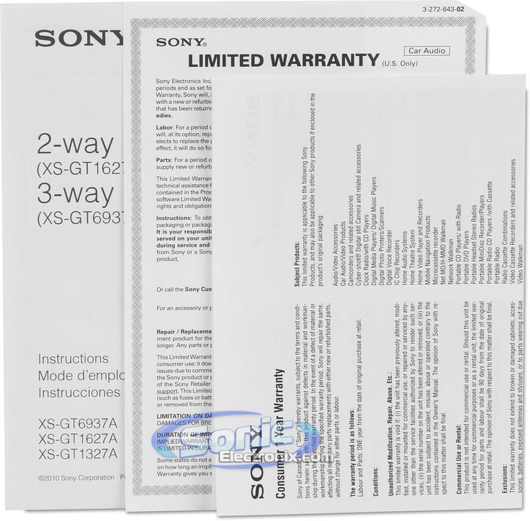 Sony XS-GT6937A Image 11