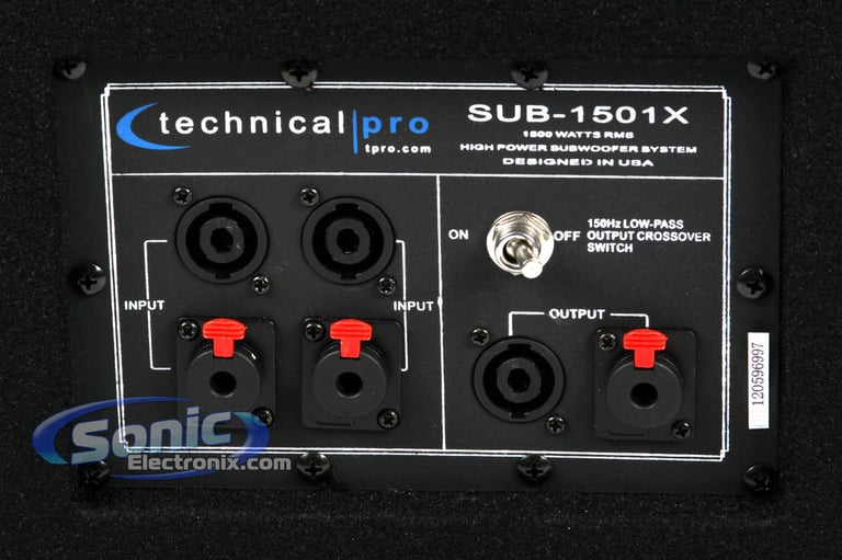 Technical Pro SUB-1501X Open Box Image 11