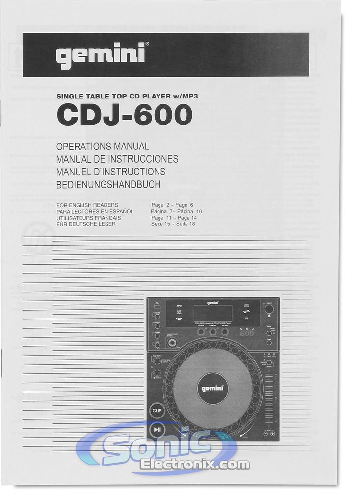 Gemini CDJ-600 Image 7