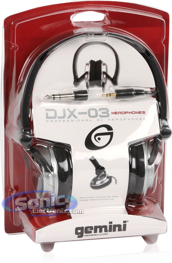 Gemini DJX-03 On-Ear Professional DJ Headphones Image 8