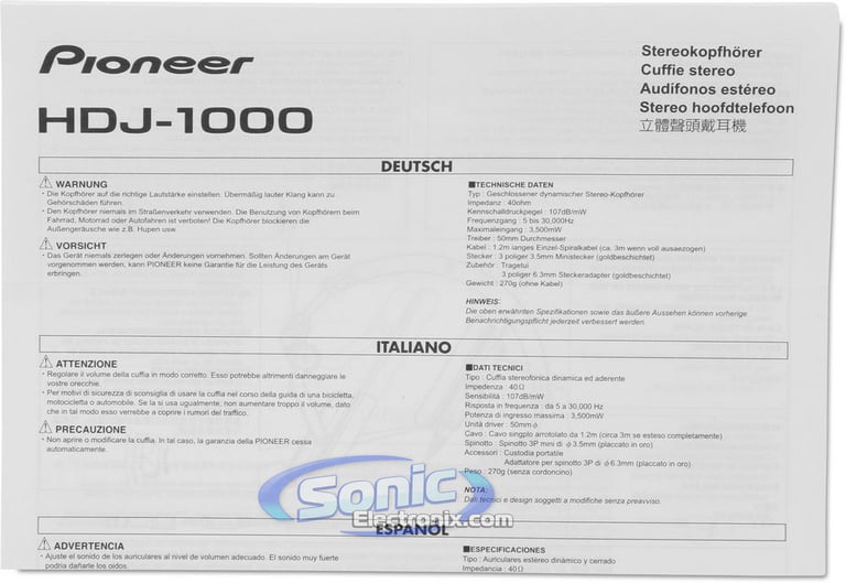 Pioneer HDJ-1000 Image 9