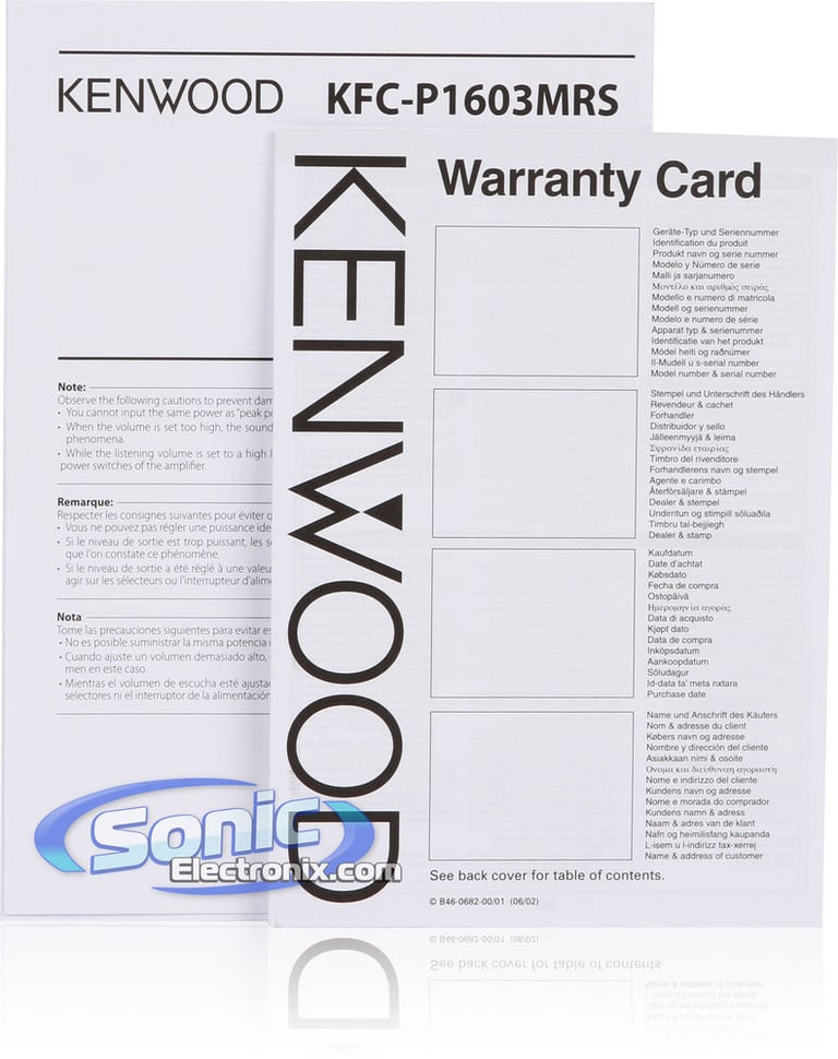 Kenwood KFC-P1603MRS Image 11