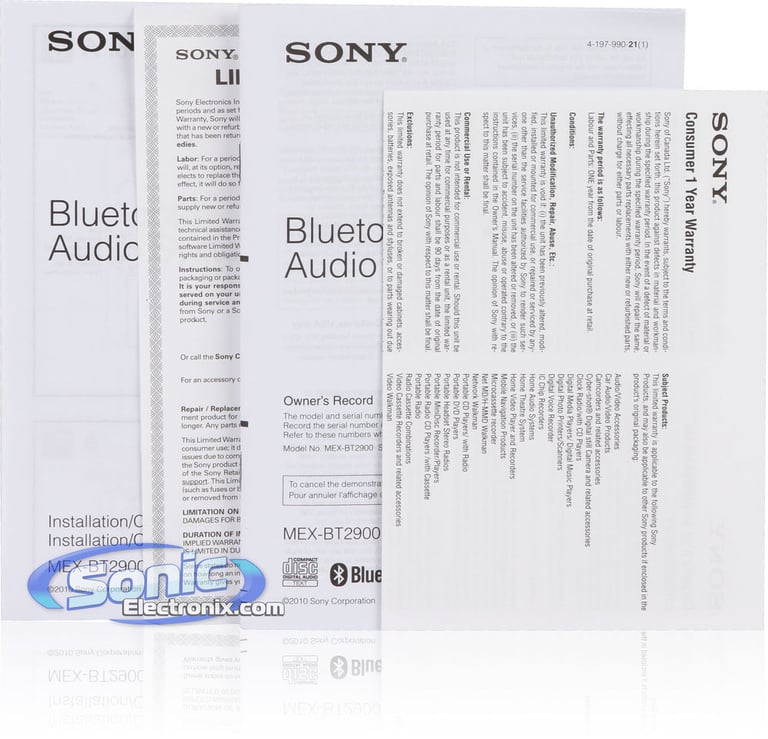 Sony MEX-BT2900 Image 7