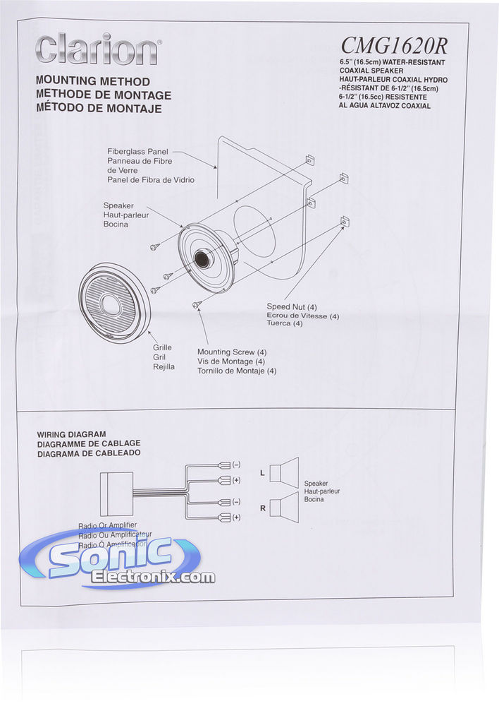 Clarion CMG1620R Image 9
