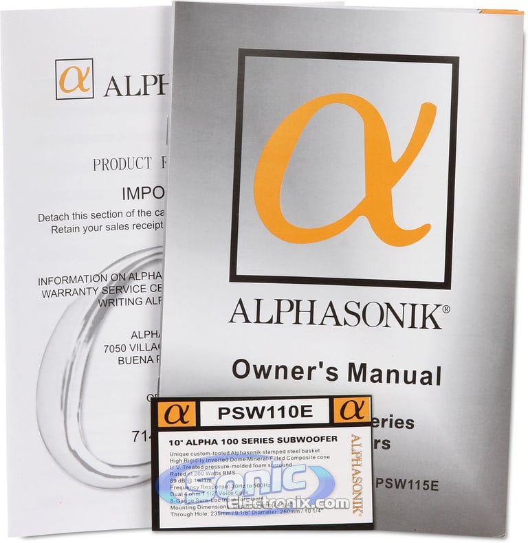 Alphasonik PSW110E Image 8