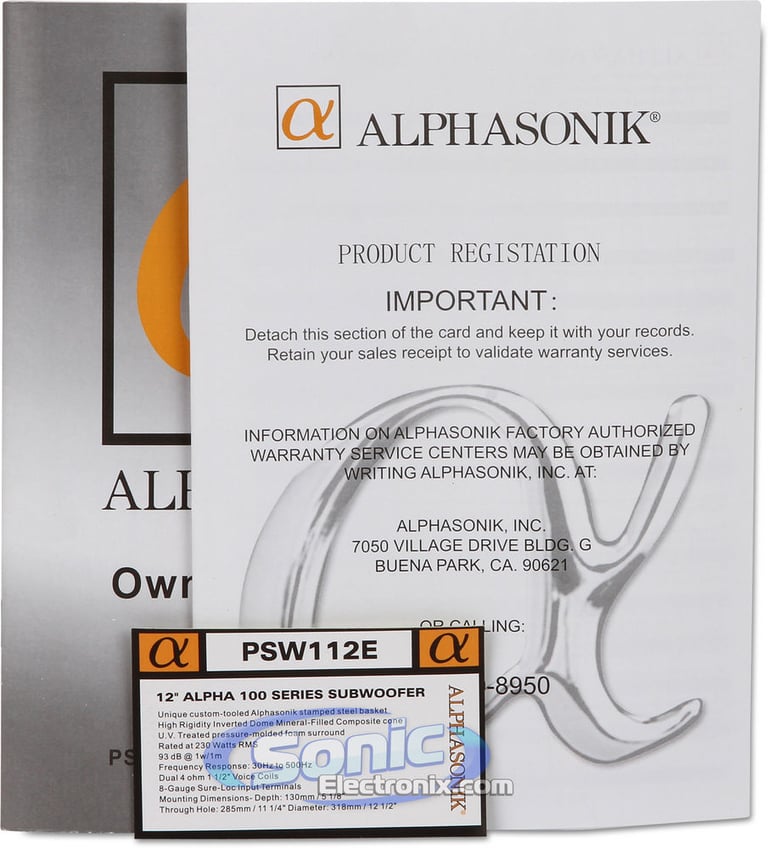 Alphasonik PSW112E Image 7