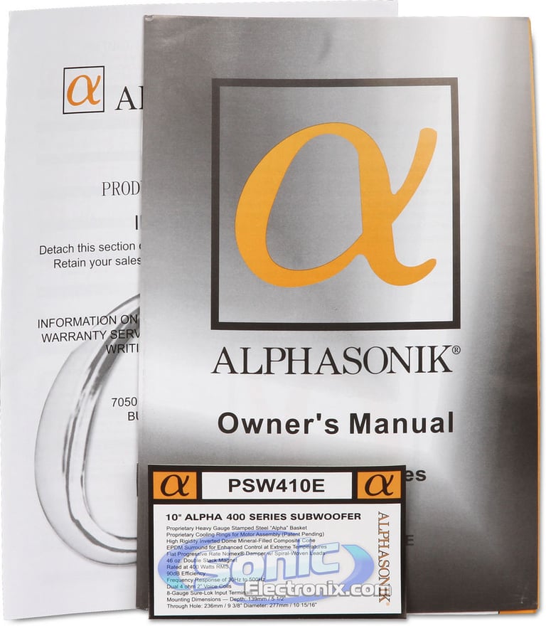 Alphasonik PSW410E Image 7