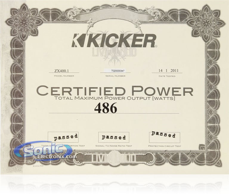 Kicker ZX400.1 (11ZX400.1) Image 5
