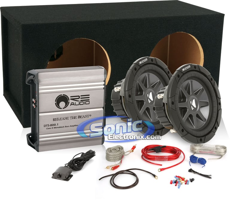 800W Complete RE Audio + Kicker Bass Package Image 1