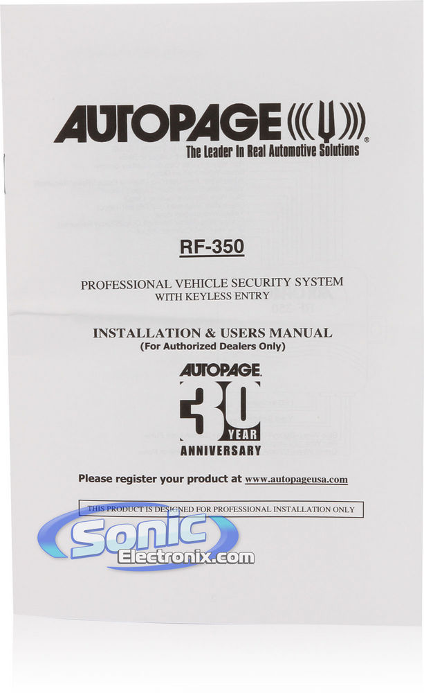 AutoPage RF-350 Image 7