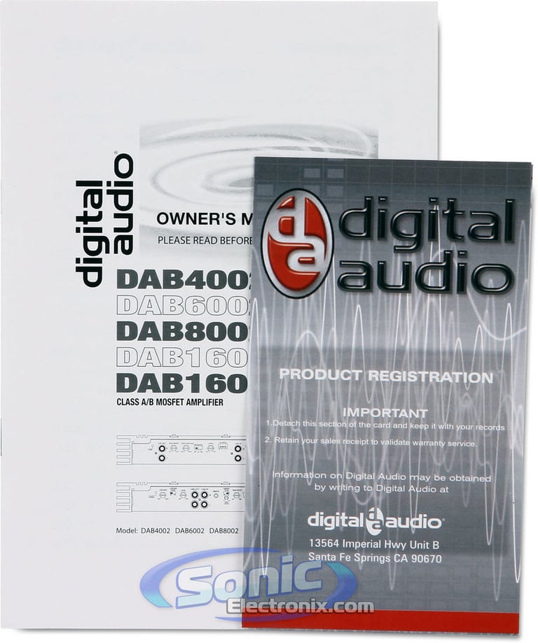 Digital Audio DAB16001 Image 5