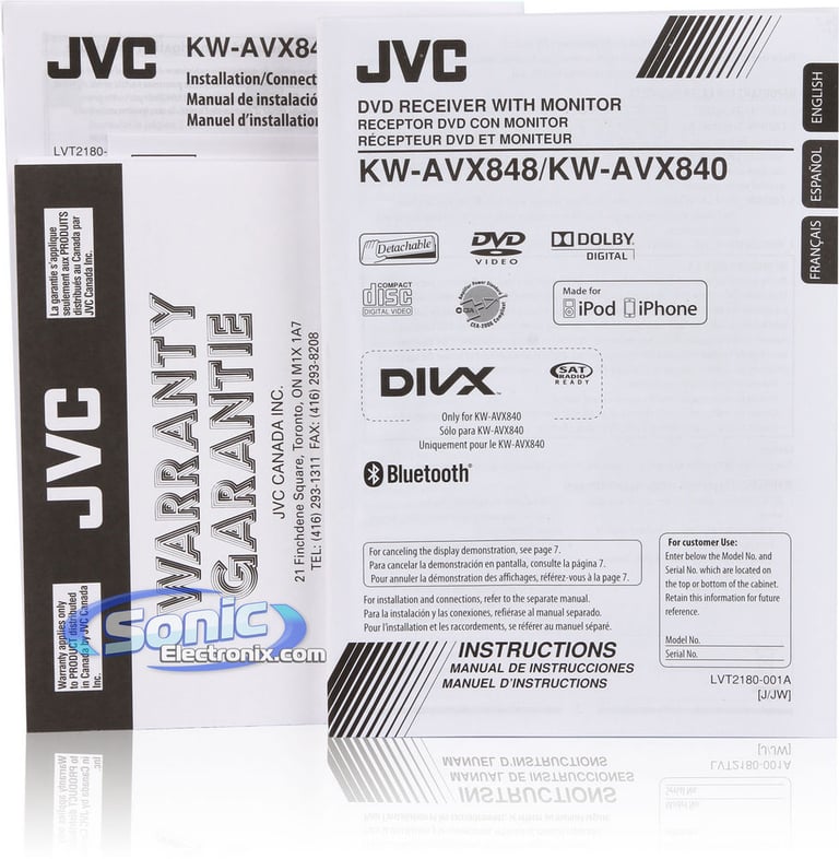 JVC KW-AVX840 Open Box Image 10