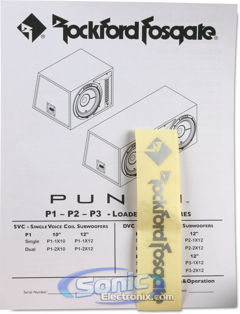 Rockford Fosgate P1-1X12   - New (Damaged Packaging, Product A+) Image 6