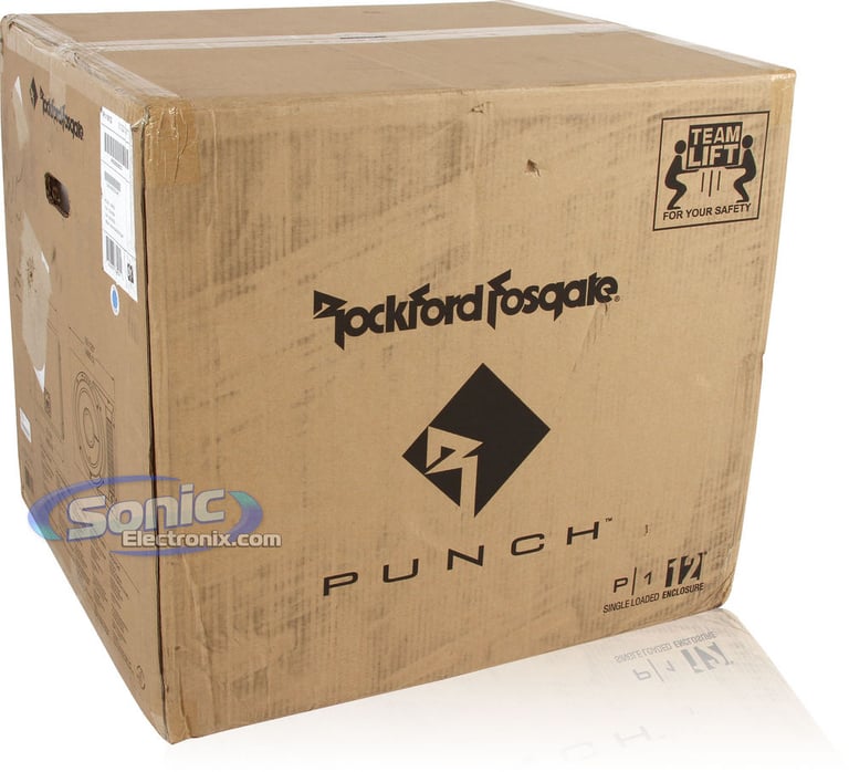 Rockford Fosgate Punch P1-1X12 500W Loaded Enclosure (Open Box, Great) Image 7