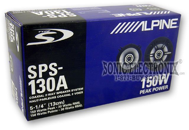 Alpine SPS-130A 5-1/4" 2-way Type S Image 5