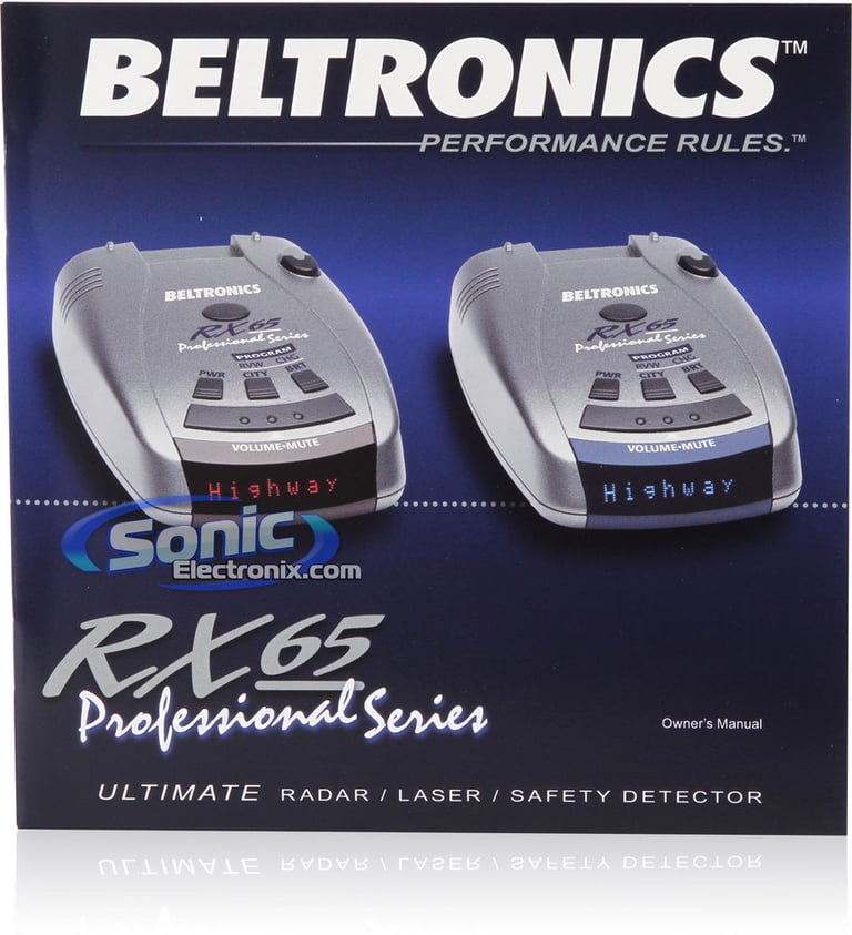 BEL Beltronics Pro RX65 Blue Image 8